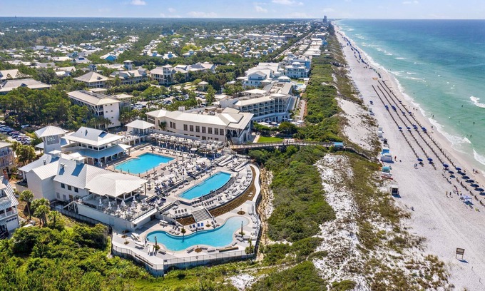 Beach District Condo | Spend Fall With Us! Short Walk to Beach Club! Views of Western Lake! Outdoor Porch Space!