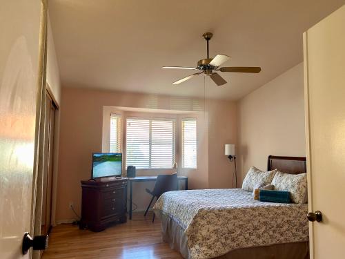 Hemet House | Stallion Crest Suite with TV and private bathroom