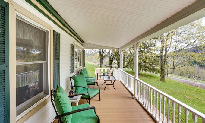 Stamford House | Stamford Farmhouse w/Deck in Catskill Foothills