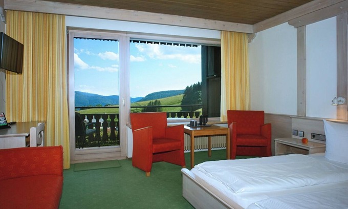 Todtnauberg Apartment | Standard double room, 24sqm, shower/WC with balcony