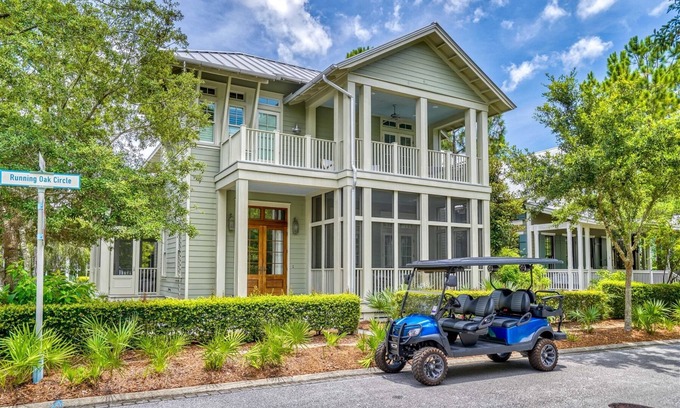 Forest District House | 🍂 Stay 3+ Nights, Get 1 Free! 8/15–11/15 | Watercolor Beachclub Access, Golf Cart, & Bikes!