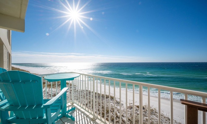Pensacola Beach Condo | Stay Sans Souci on the beach! Gated property located on Pensacola Beach 😎