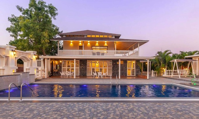 Nashik Villa | StayVista's Lake La Vie - Tranquil Lake-View Villa Amidst Farmland with Pool and Poolside Gazebo - Proximity to Sula