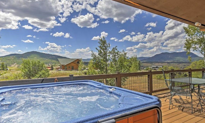 Elk River Estates House | Steamboat Springs Home with Hot Tub and Mtn Views