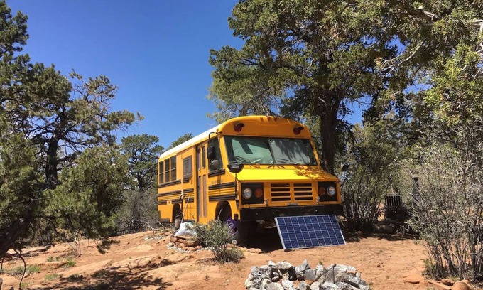 Monticello Apartment | Step into a converted school bus for an unforgettable stay.