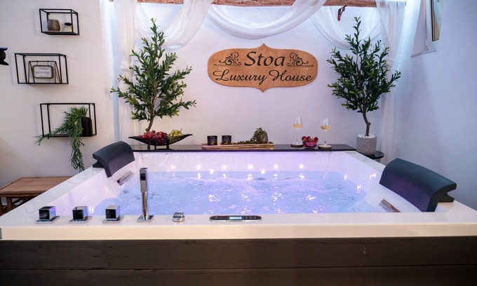 Agios Vasileios House | Stoa Luxury House with Unique Jacuzzi Room