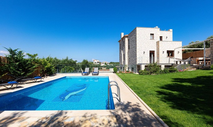 Rethymno Villa | Stone Built villa with private pool offering a peaceful setting