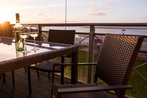 Wittduen Apartment | Strand Residenz Amrum Strandhaus 2 "Fünf Sterne Meerblick"