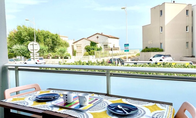 Carnon-Plage Apartment | Studio à 10 pas de la Plage