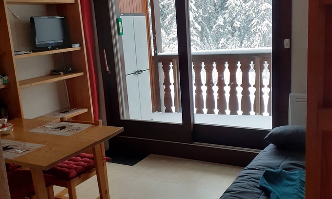 Mieussy Apartment | Studio 3 Personnes sur Station de ski à Sommand, Commune Mieussy