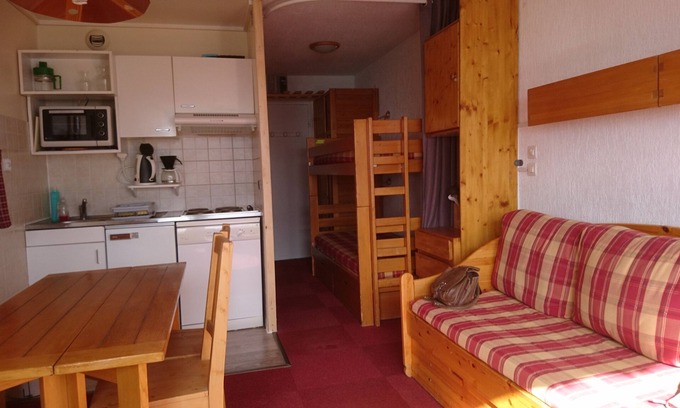 Val-Thorens Apartment | Studio 4 prs 1sdb Pied des Pistes any comfort balcony south sun beautiful view