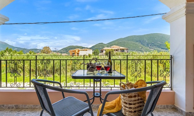 Vassiliki Apartment | Studio Apartment 'Aias' with Sea View, Wi-Fi and Air Conditioning