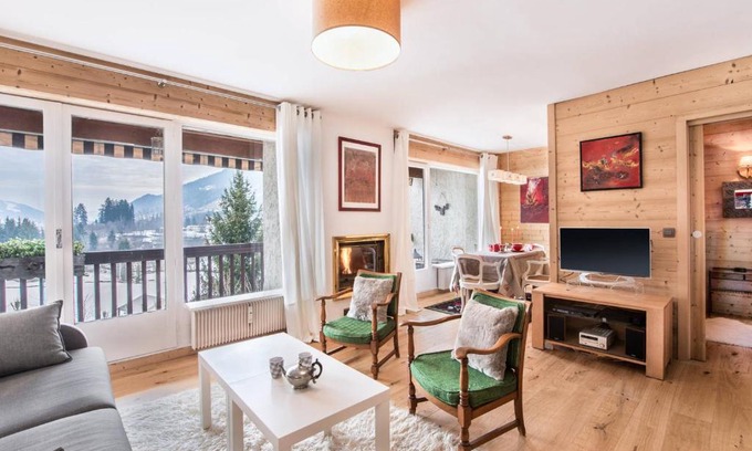 Megeve Apartment | Studio-Cabine Confort, Wi-Fi, Piscine & Tennis Été, Parking - Megève Centre - FR-1-453-87