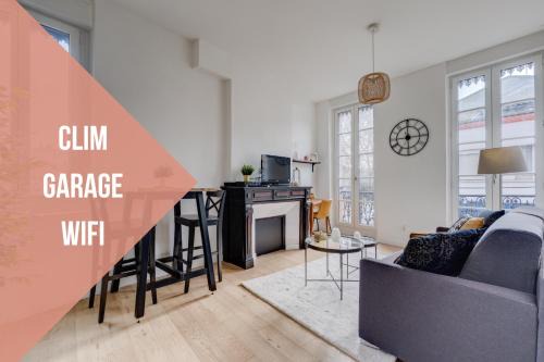 Saint - Aubin - Dupuy Apartment | Studio chic et lumineux, garage, wifi, clim