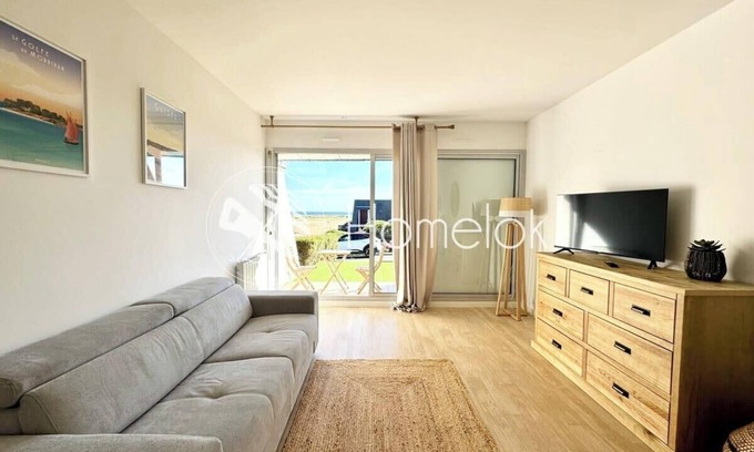 Guidel-Plages Apartment | Studio Cosy neuf – Vue Mer – Jardin et Terrasse
