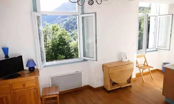 Bareges Apartment | Studio-Kabine mit Garage Bergblick