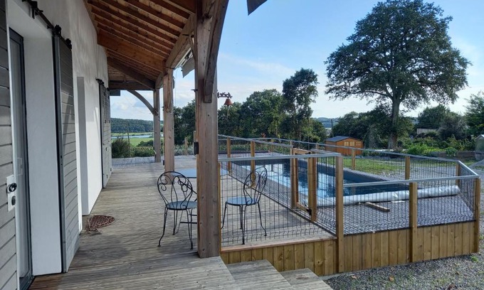 Beganne Apartment | Studio Kerwood Sud Morbihan vue sur la Vilaine