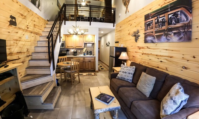 Purgatory Condo | Studio Loft - Kitchenette, King bed !