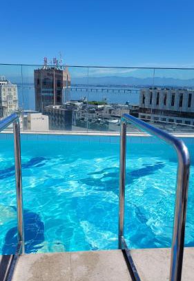 Centro Apartment | Studio novo e moderno com vista e piscina no Rio de Janeiro