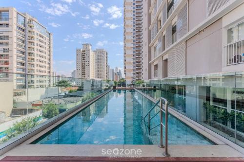 Brooklin Paulista Apartment | Studio w/pool near Morumbi Shopping Mall JBN0043