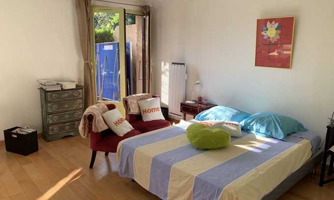 Saint-Jorioz Apartment | Studio with garden 5 minutes from the lake by bike 100 m from the bike path