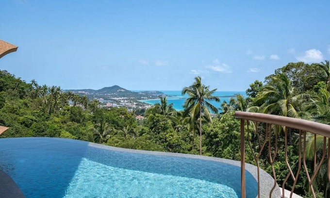 Maret Villa | Stunning 2-bedroom villa with sea, jungle, and sky views, infinity pool, and modern amenities