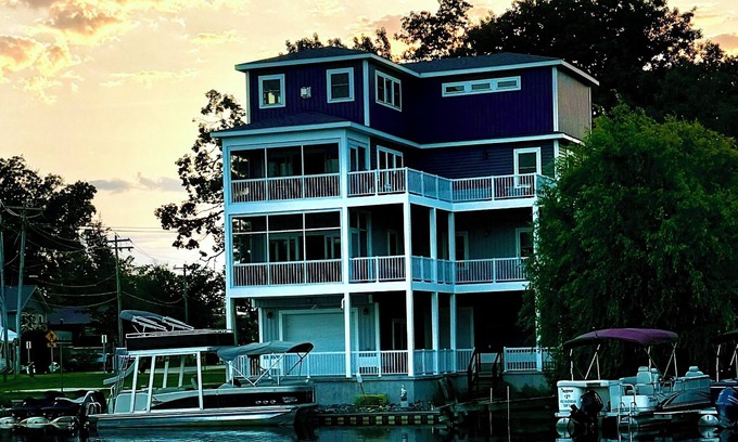 Sylvan Beach House | Stunning 3-Story Lakehouse in Sylvan Beach, Sleeps 10, WiFi & Walk to the Beach!