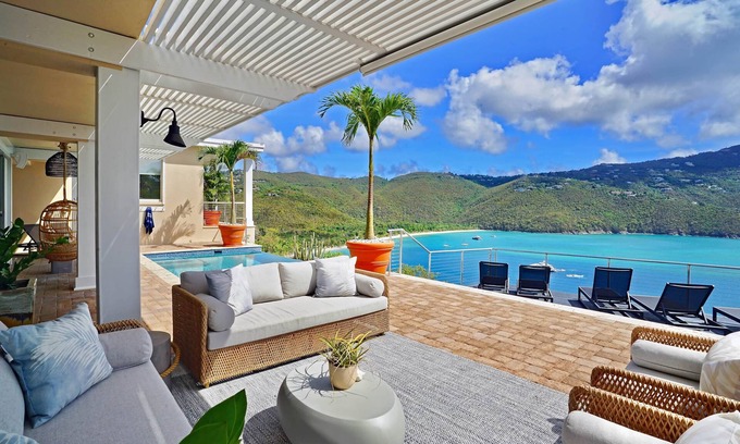 Estate Peterborg Villa | Stunning 360° Views of Magens Bay, St.John & BVI's. Luxury 6 bedroom villa