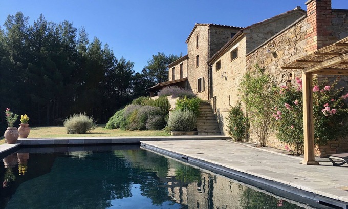 Bivio Lugnano Other | Stunning hilltop villa with amazing views, pool, olive grove, vines and woods.