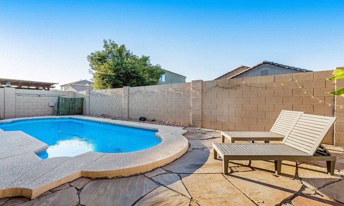 Suncliff House | Stunning home with pool, patio, grill, central AC & washer/dryer