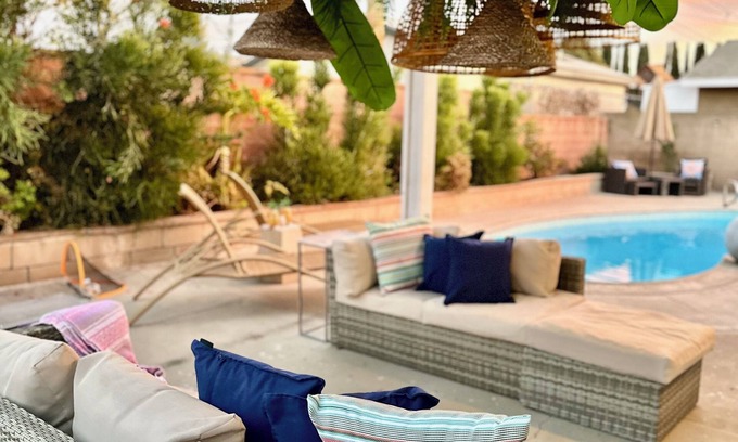 Northwest Anaheim House | Stunning Oasis with Pool by Disneyland and Knotts.