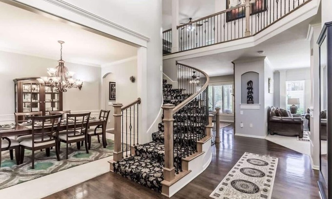 Overland Park House | Stunning private villa pond, theater, a place for loving memories