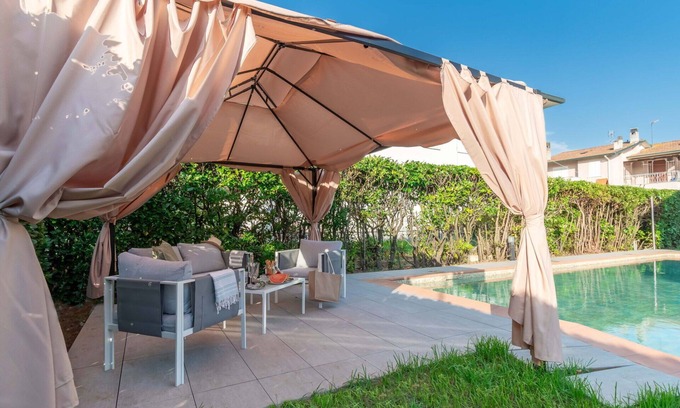 San Donato Villa | Stunning private villa for 15 guests with private pool, hot tub, WIFI, TV, patio and parking