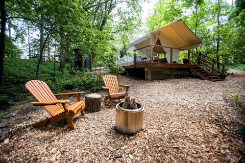 Saylorville Other | Stunning Tented Cabin with Fire Pit in Des Moines, Iowa