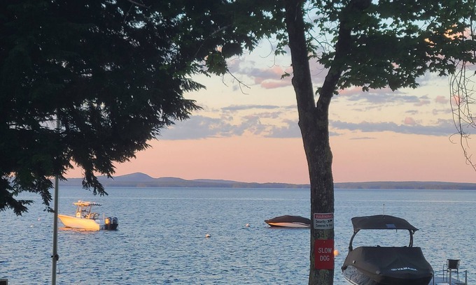 Standish House | Stunning waterfront on Sebago Lake with guest cottage and boat lift!