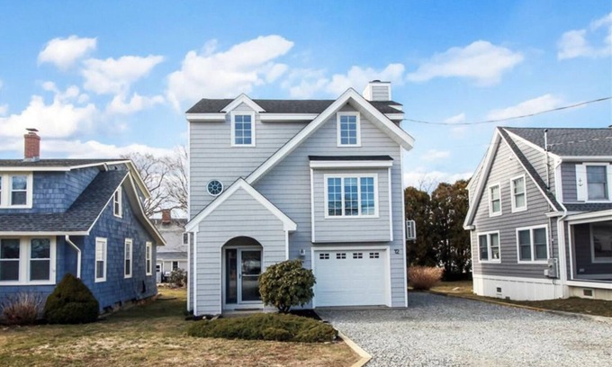 Groton Long Point House | Stylish Coastal Home with Private Beach Access & Outdoor Shower – Pet Friendly!