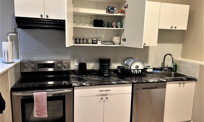 Saskatoon House | Stylish, Comfortable & Family-friendly 2Bdrm Suite: Double parking on property.
