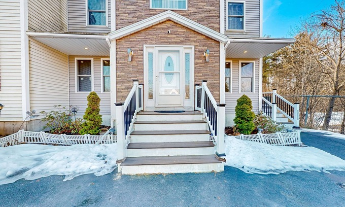 Westbrook Condo | Stylish condo with a high-end kitchen, washer/dryer, & large yard