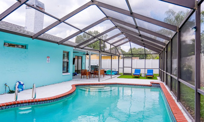 Country Place House | Stylish, dog-friendly home with fenced yard, pool, pool table, WiFi, W/D, & AC