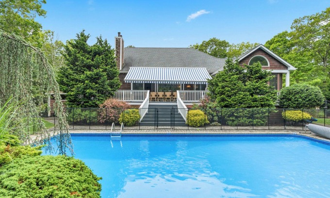 Hampton Bays House | Stylish Five-Bedroom Oasis w/Pool, Minutes from Beaches, Wineries & the.