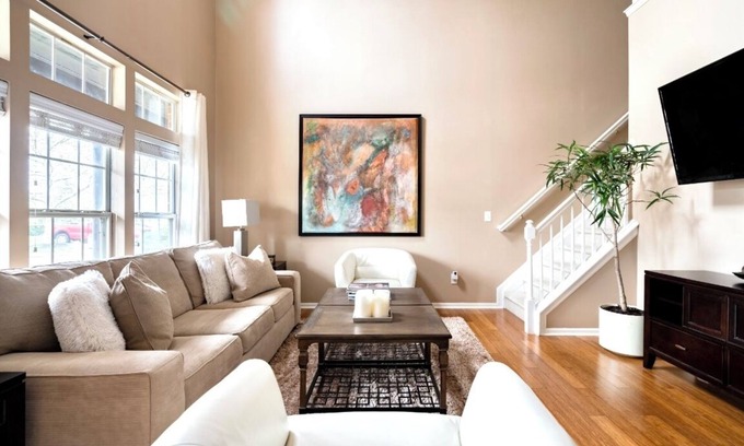 Dublin House | Stylish Townhome w/Gym, Washer/Dryer, Parking, Pet-Friendly!