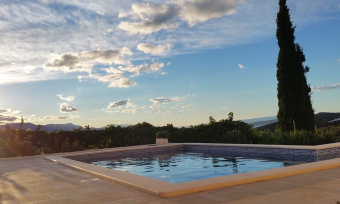 Plano Villa | Stylish villa * with heated pool and sea view, free WiFi