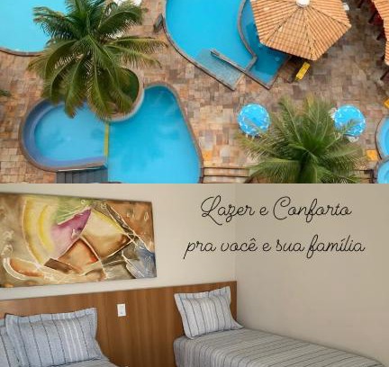 J Jeriquara Apartment | Suíte 1015 - Thermas Place com Parque Aquático