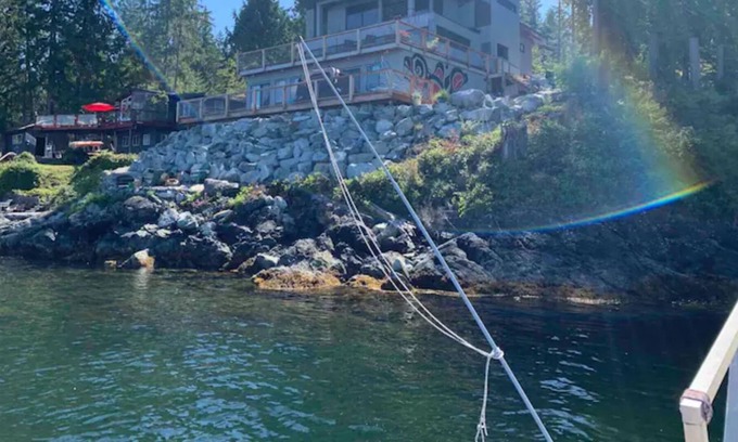 Earls Cove Bed & Breakfast | Suite perched over the ocean with Views of Jervis Inlet and Coastal Mountains