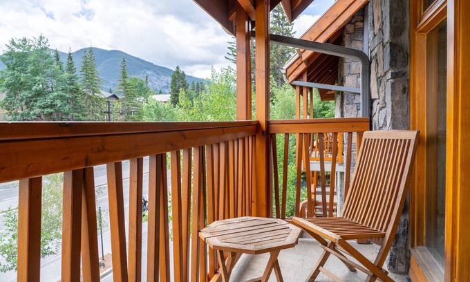 Banff Condo | Suite with Mountain View | Grotto Style Hot Pool!
