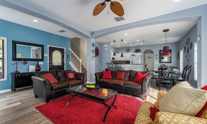 Four Corners House | Summer Haven on the Loop - Games Room, Private Pool & Spa