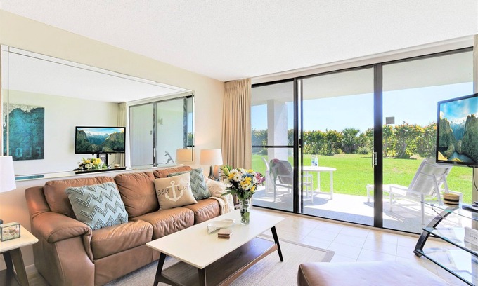 Port Canaveral Condo | Sun & Sand Getaway Double Patio & Steps to Pool & Beach