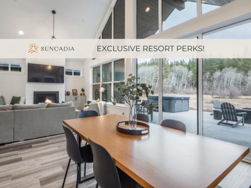 Ronald House | Suncadia 2 Bdrm Cabin with Private Hot tub on the Meadow