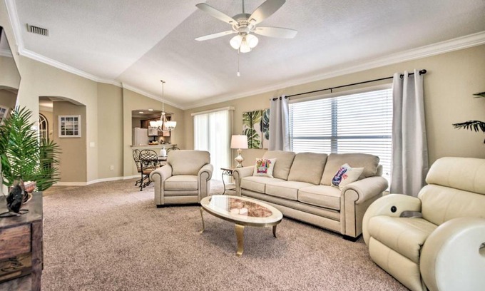 St. James Villa | Sunny Courtyard Villa with Patio Golf and Dine!