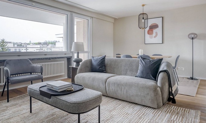 Kloten Apartment | Sunny Kloten 4.5 Room w/ Storage & W/D, 3 min to Market, by Blueground